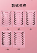 Hard stem false eyelashes glue type one piece cross-border fox half eye eyelashes 3dstereo personalized oem factory