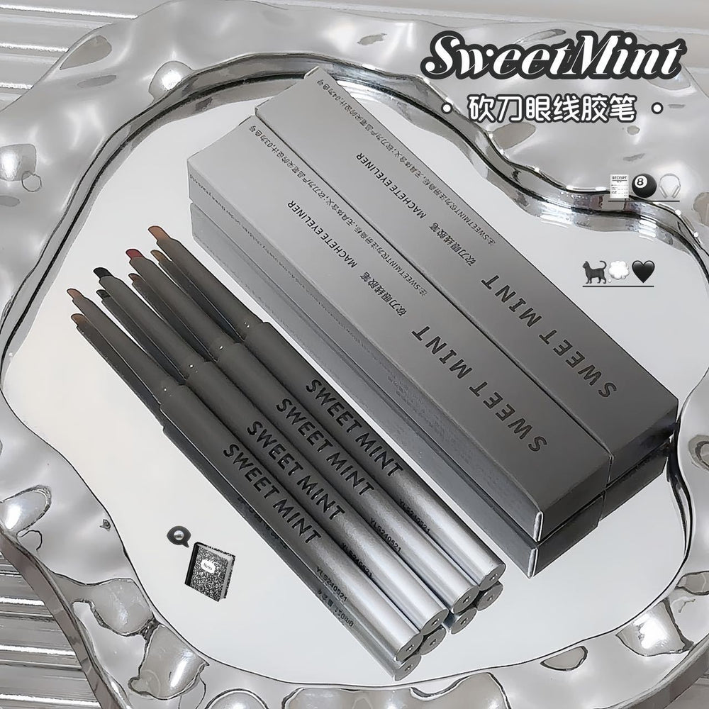 Sweet mint machete eyeliner gel pen long-lasting waterproof sweatproof not easy to smudge outline to shadow silkworm pen