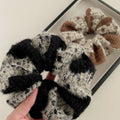 Fall and winternew arrivaldouble wool large intestine hair tiefrenchretroclassy headband ponytail rubber band hair accessories wholesale