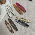 Acetate cut out hair clip long oval makeup clip casual side bangs clip duckbill clip hair accessories fashionnew arrival