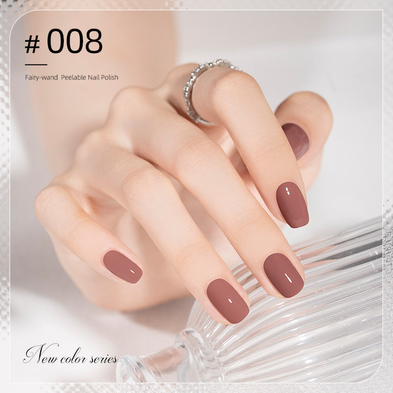 2023 new nail polish - no bake, autumn/winter colors, nail salon black peel-off protective top coat, quick-drying nail polish
