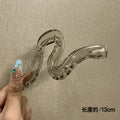 33# geometric wave transparent gray-13cm