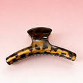 French leopard print gripper for women 2026 new arrivalclassy shark clip large easiest for match back of head hair clip headwear
