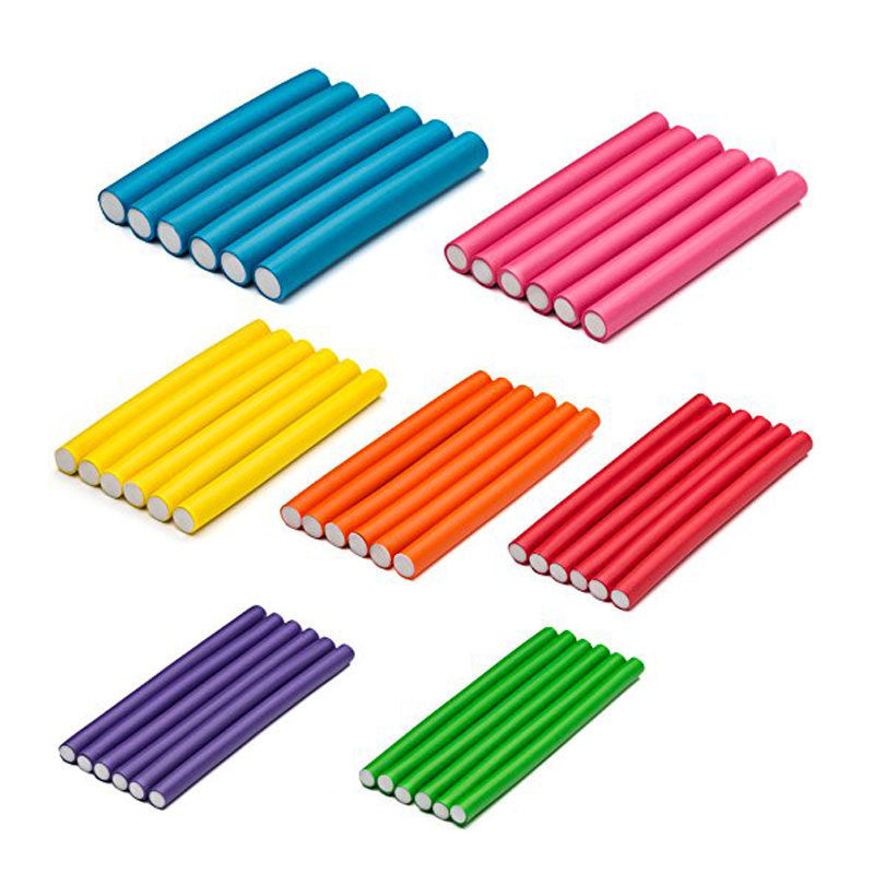 Amazon 42 pieces sponge curling barrel pearl cotton curling bar universal bar curling iron magic curling bar large curl