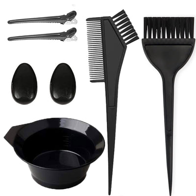 Hairdressing bureau oil bowl hair dye bowl five-piece set earmuffs hair dye comb brush hairdressing tools five-piece set