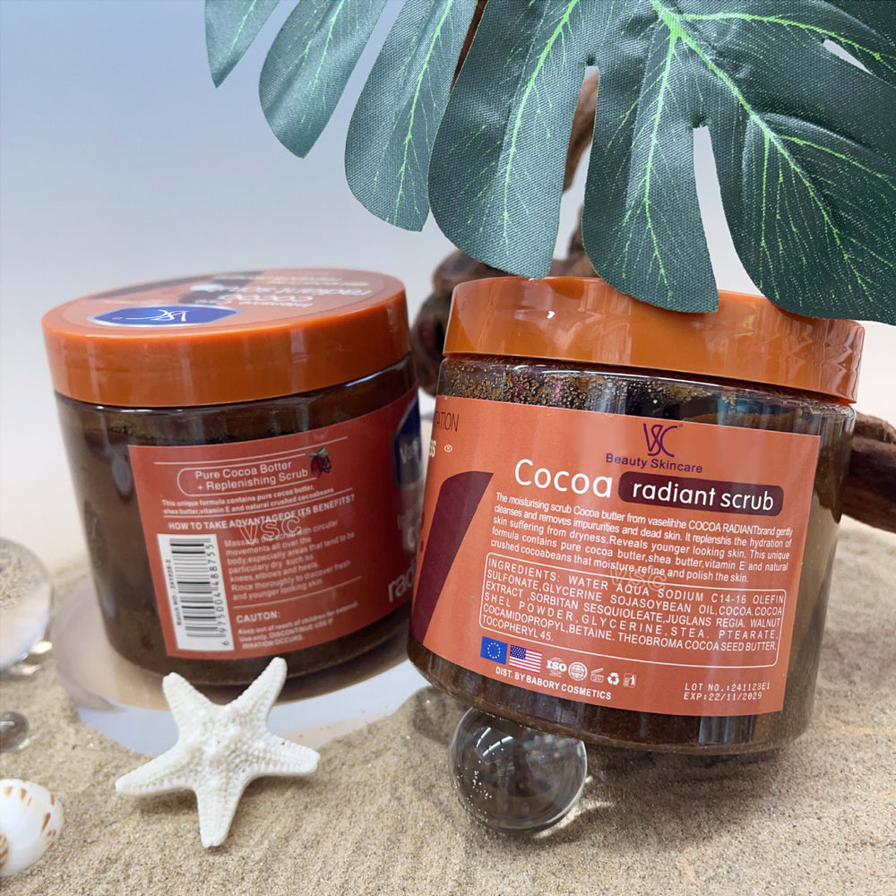 cocoa scrub cleanses skin and exfoliates for 48 hours moisturizing coffee scrub export wholesale 500g