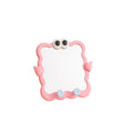 Cartoon vanity mirror - desktop, wall-mountable makeup mirror with plastic storage - perfect for home and office