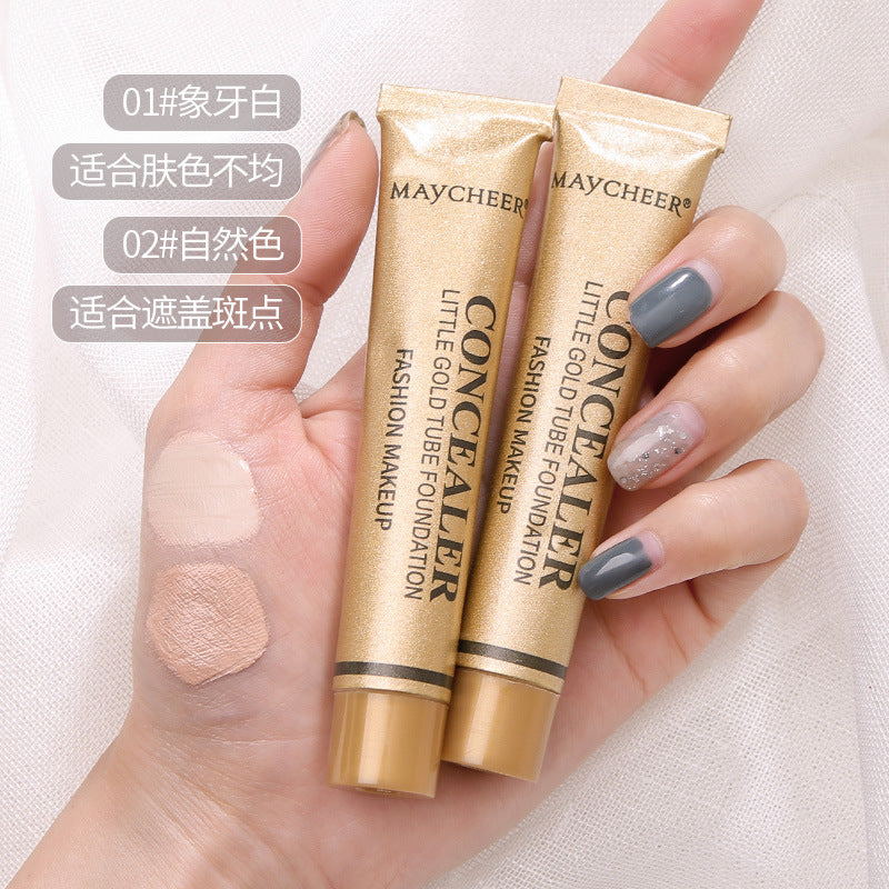 Meixier little gold tube concealer: covers blemishes, acne scars, dark circles, tattoos, and scars with intense coverage