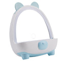 Cute makeup mirror portable mirror led rechargeable makeup mirror with light plastic storage home desktop home mirror