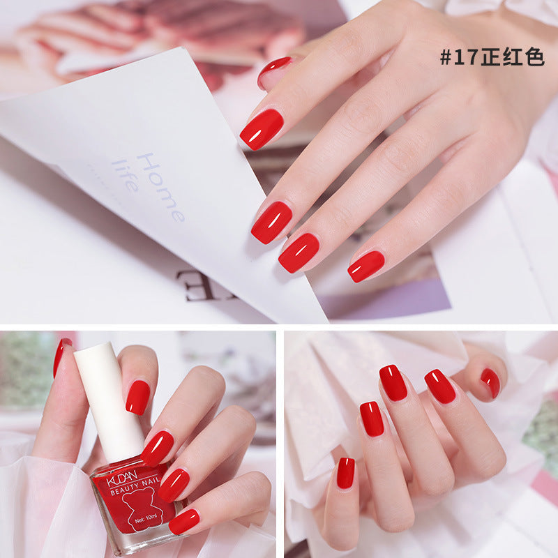 Ice-through nail polish, no-bake cool dan, new arrival, long-lasting, quick-drying jelly, transparent nude, oily, non-tearable nail polish