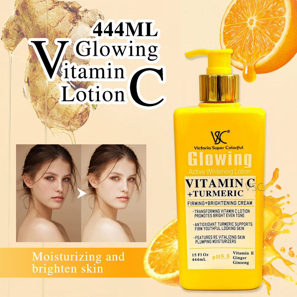 moisturizing lotion vc & turmeric body lotion skin moisturizing, translucent, blackening and firming body lotionexport