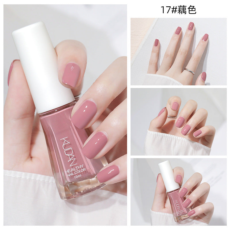 New nail polish: peel-off, no-bake, water-based, odorless, glossy, clear nail polish - spring/summer collection