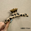 Glossy clothes hanger light leopard print 11.5cm]