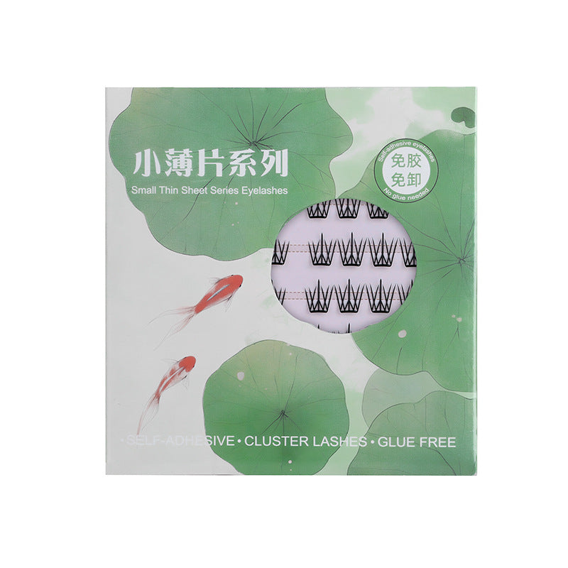 Small thin blue tears eyelashes 0.04mm glue-free fake eyelashesnature women's 36 clusters devil barbie comic fake eyelashes