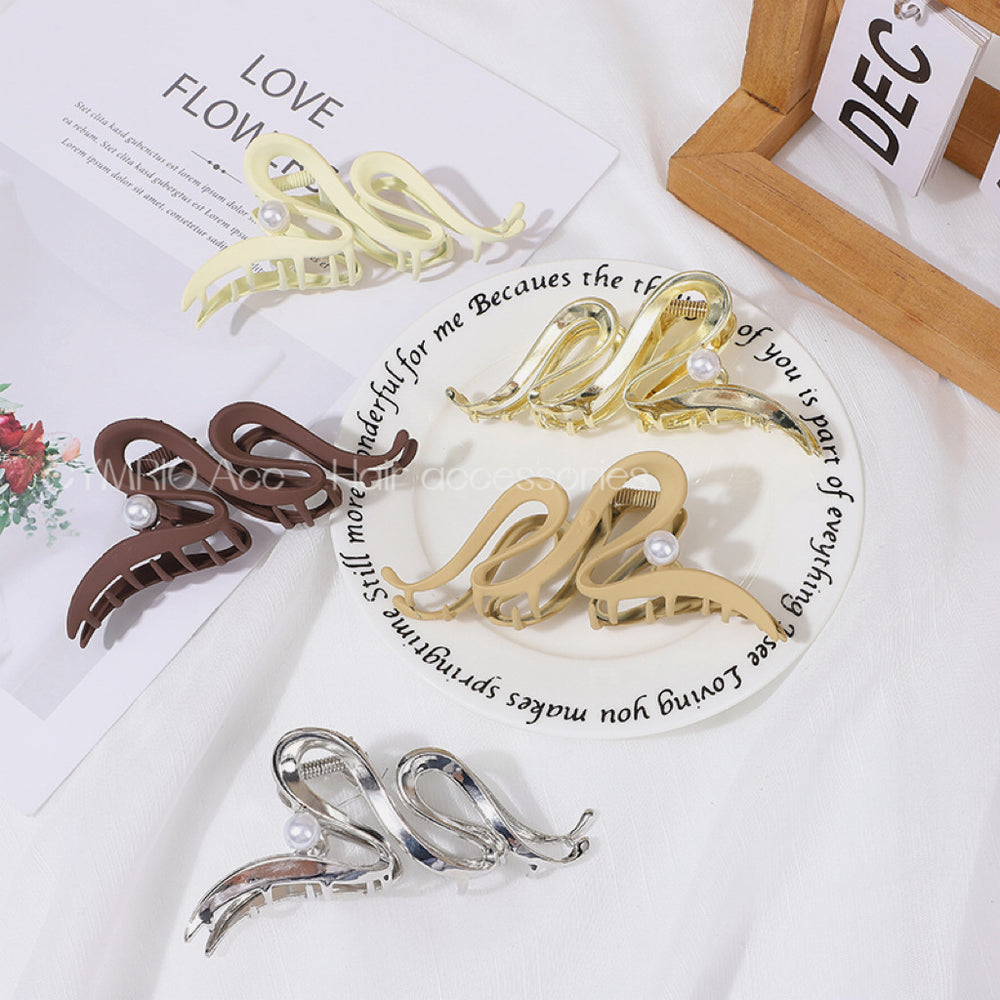 Classy metal gripper large back shark clip hairpin 2024 new classyaccessible luxury clip headwear hairpin