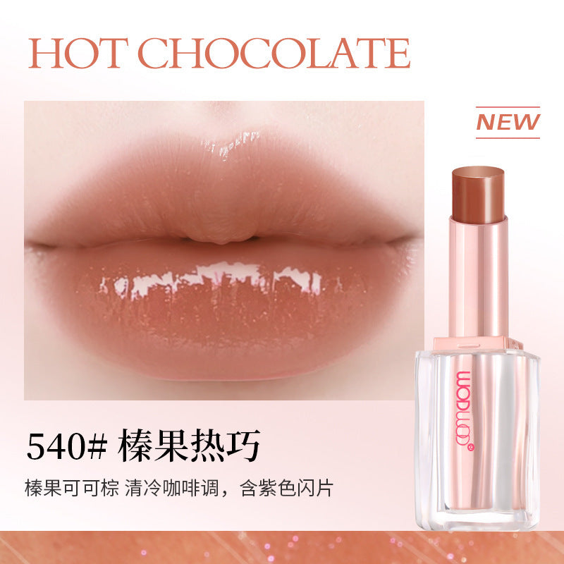 Wodwod crystal jelly mirror lipstick - long-lasting, hydrating, and glossy for a natural, flawless look - perfect for everyday wear and brightening your complexion