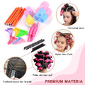 New curling iron set - self-adhesive nylon hair rollers for effortless air bangs and multi-combination styles - perfect for cross-border e-commerce