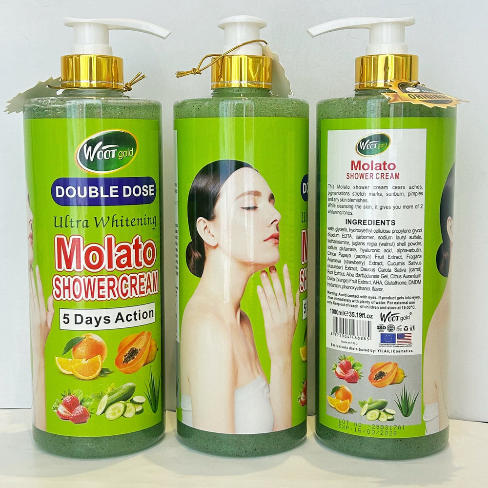 fruit fragrance molato shower gel scrub, blackening shower gel, cleansing, moisturizing and brightening soap 1000ml