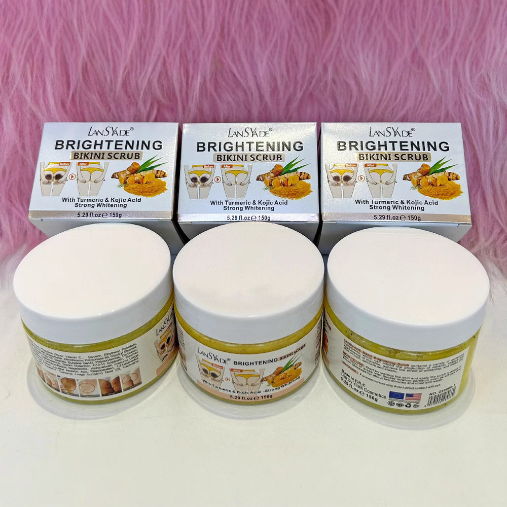bikini turmeric scrub 150g body bath salt cleansing and brightening turmeric bath salt export wholesale
