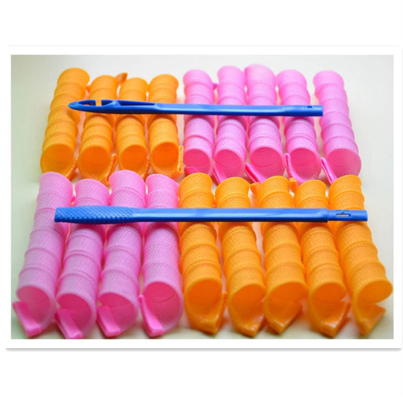 30cm non-damaging hair curler diy magic curl spiral curling barrel manufacturer wholesale curling tool small curl