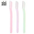 Xixi straight handle micro eyebrow razor - 3-piece set - beginner-friendly, safe, anti-scratch stainless steel eyebrow shaper