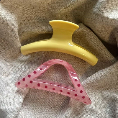 Korean strawberry polka dot back of head hair shark clip eleganteasiest for match hair clip clip hair clip new hairpin