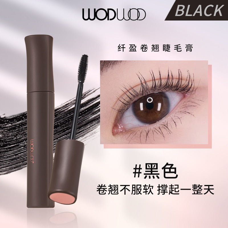 Wodwod slim curl mascara nature long and thick roots, long-lasting waterproof, anti-sweat, non-smudge
