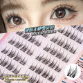 Jonbos self-adhesive glue-free false eyelashes - natural, realistic, and effortless beauty: mermaid snowflower single cluster lashes
