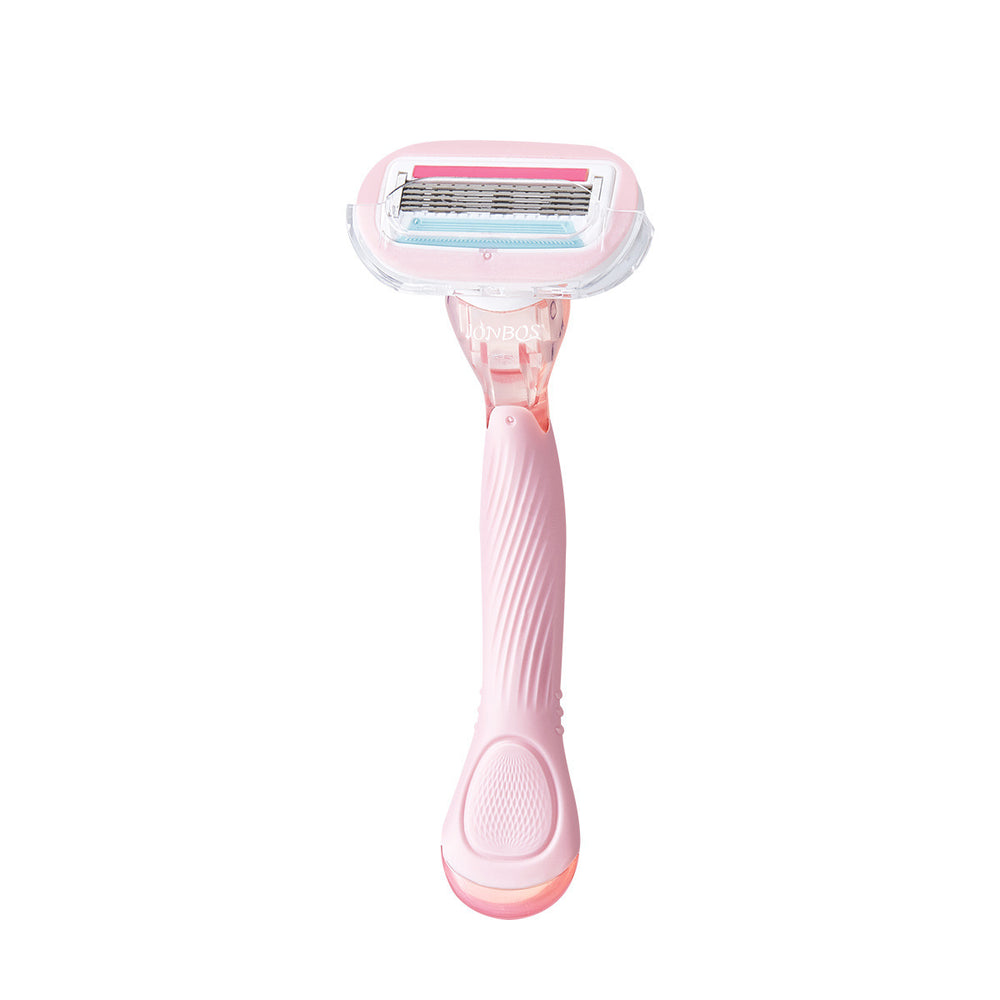 Jonbos silky smooth no-pain razor - women's shaver for legs, underarms, and intimate areas - anti-scratch hair removal device