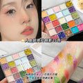 Capel 25-color mermaid glitter eyeshadow palette - non-flying, pearlescent, explosive shimmer, sparkling performance makeup, mermaid glitter