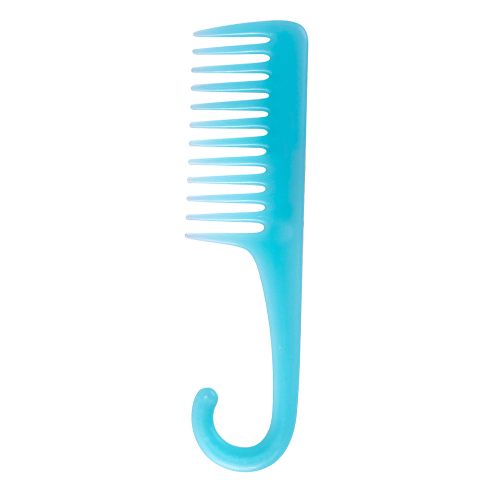 Colorful large curved comb long hair comb large tooth wide tooth curved hook parting comb men's women's for home plastic comb