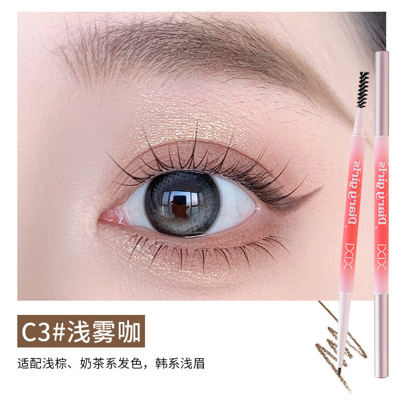 Xixi conical hook eyebrow pencil, waterproof, sweat-proof, long-lasting, not easy to fade, clear roots, special for makeup artists