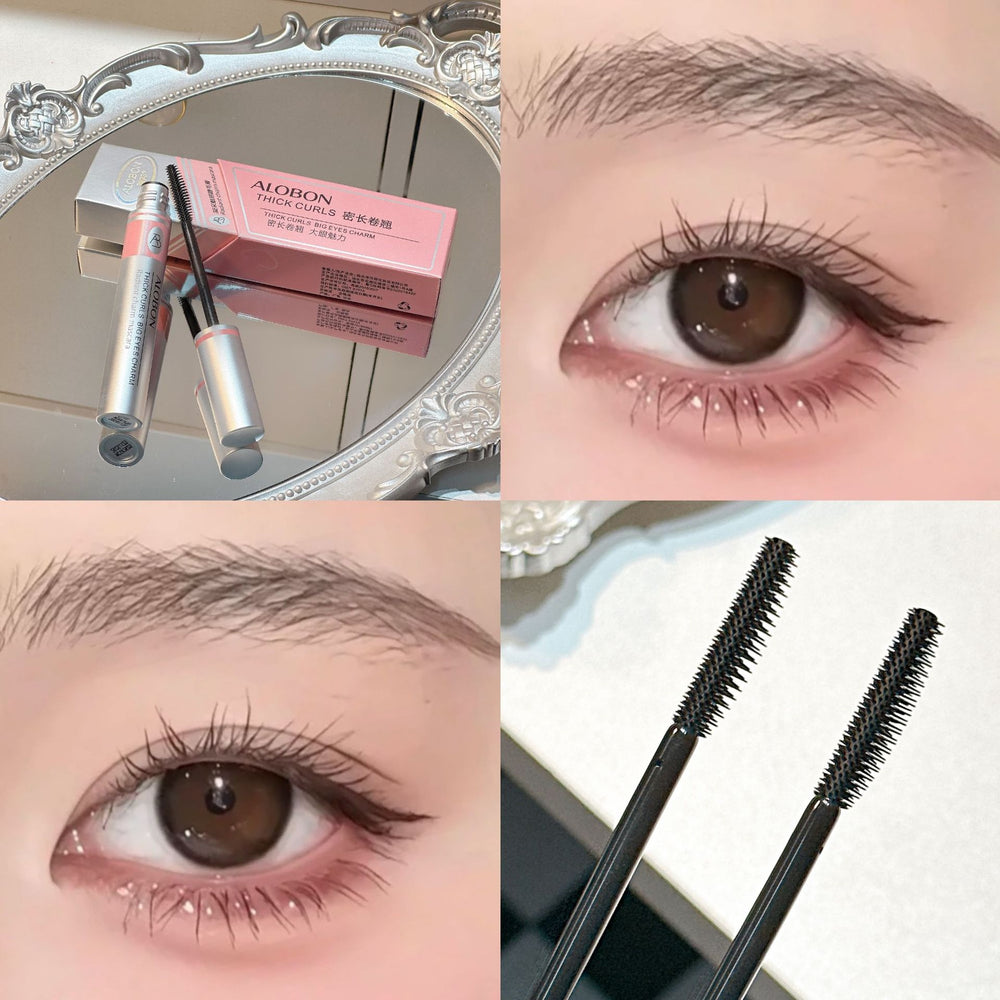 Alobon yabon ningcai charming mascara long and thick curling waterproof anti-sweat non-smudge beginner makeup