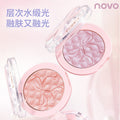 Makeup novo pink satin ballet single color blush pearlescent fine shimmer highlight brightening stereo contouring nature nude makeup rouge