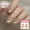 Risyal cat eye nail polish 5ml japanese style filling glue whitening without blackening ice transparent nail polish crystal cat eye