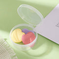 Heart-shaped mini powder puff - dry & wet use, non-caking, washable, heart-shaped cushion puff, fingertip applicator - cross-border
