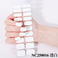 Zhengxiang custom gel nail stickers - waterproof, cross-border, european & american style, solid color nail art stickers, uv light curing, semi-cured nail stickers