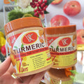 turmeric body scrub - softens cuticles, removes keratosis pilaris (chicken skin), moisturizes, brightens skin, cleansing bath & shower salt 350g