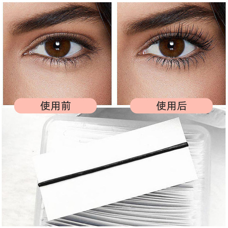 False eyelash glue strips, glue-free, self-adhesive, temperature-sensitive jelly, whole box replacement, 10/40 whole strips, waterproof and sweat-proof cross-border eyelashes