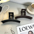 K-style chocolate dark brown hair clip large casualelegant hair clip shark clip classy sense of retro hair clip for women
