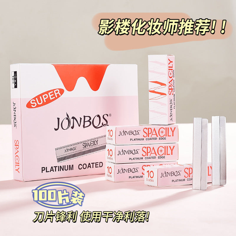 Jonbos eyebrow razor blades - professional eyebrow shaping tool for women, stainless steel eyebrow razor, eyebrow trimmer, eyebrow shaping gadget