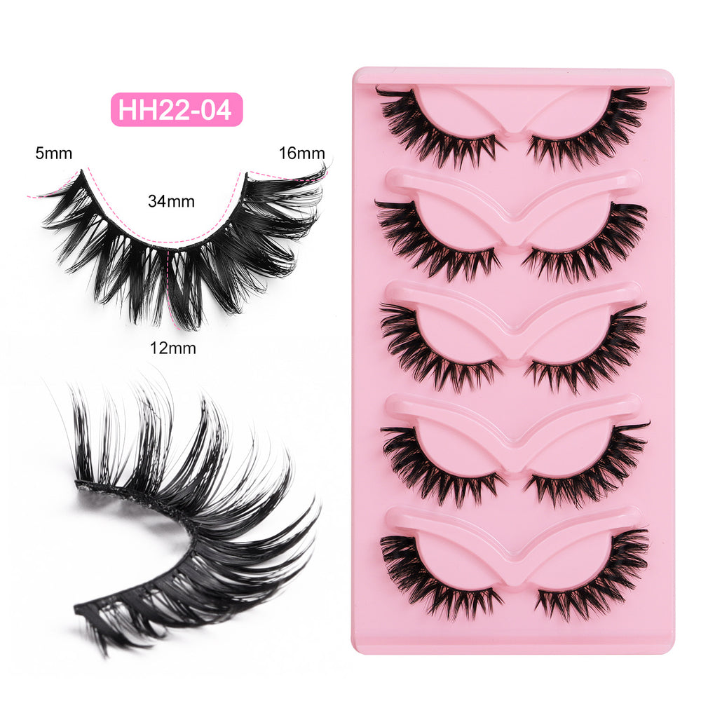 Bestselling faux fox eye lashes for export - dense, dd curl, russian volume, one-piece, hard band false eyelashes - qingdao