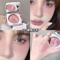 Kakashow sculpting baked blush - single color, shimmering pearlescent, brightening, enhances complexion, natural contouring rouge