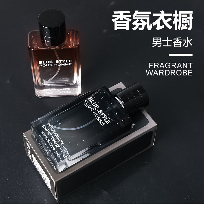 Fragrance wardrobe perfume men's long-lasting cologne woody aromatic blue wood fragrance men's perfume wholesale