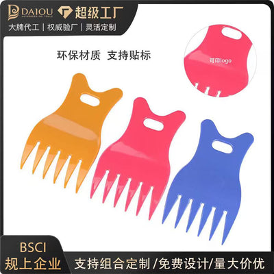 Diao claw shape brush hairdressing shop comb head anti-dandruff cleaning scratcher hair comb can be wholesaled