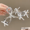[silver bow tie white-11cm]