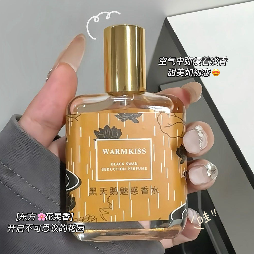 Warmkiss black swan allure women's perfume - gardenia, long-lasting, fresh, light, niche, affordable fragrance