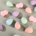 Soft beauty egg water drop gourd bevel cut sponge makeup egg dry and wet dual use colorful not easy to eat powder makeup tool