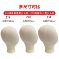 Wholesale wig suede head mannequin - wig display styling model head with pin placement - canvas head mannequin
