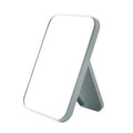 Portable minimalist makeup mirror - foldable plastic, perfect for dorms, home, desktop, students, bedroom, and tabletop use